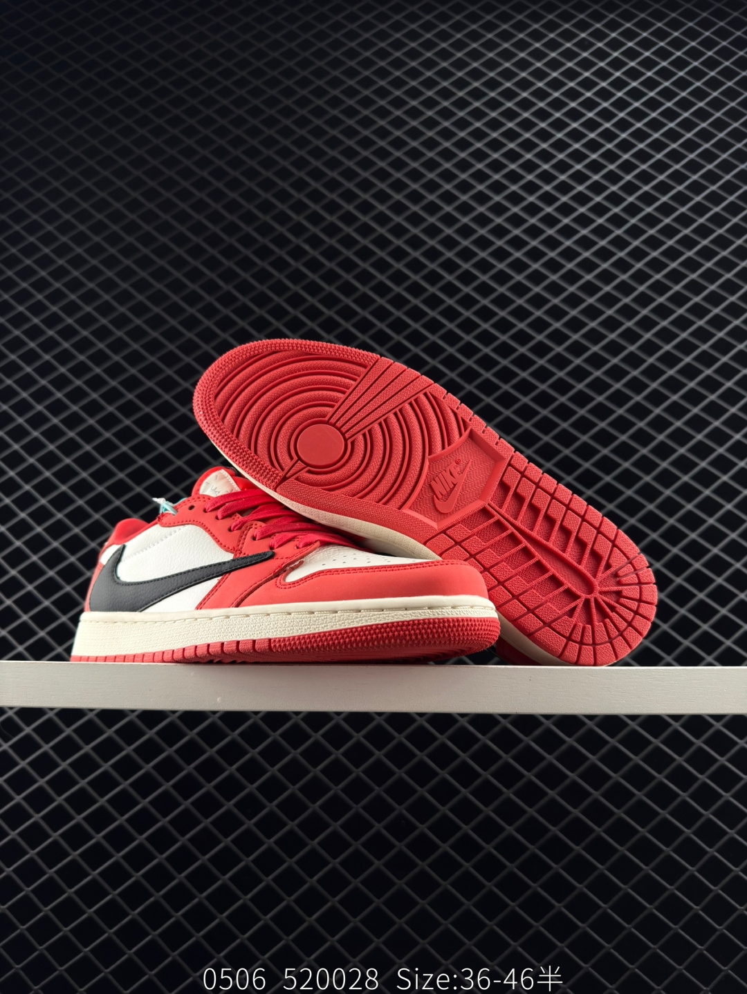 fragment design x Travis Scott x Nike Air Jordan 1 Low OG SP”Black/Green Toe“